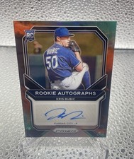 Kris Bubic 2021 Panini Prizm Rookie Autographs Cosmic Haze /50 Rookie Auto