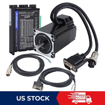 2Nm Nema 23 Closed Loop Stepper Motor 283oz.in 5A Hybrid Servo Driver CL57T Kit