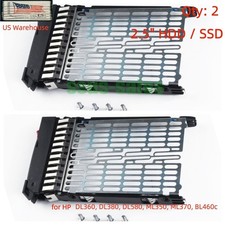 X2 2.5" HDD SATA/SAS Tray 378343-002 for HP DL360 DL380 DL580 ML350 G5 G6 G7