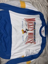 VTG Disney Wear Genuine Mickey Mouse Sports Crewneck Korea Mens L Sweatshirt