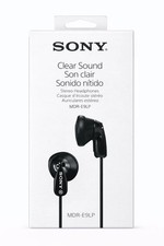 BRAND NEW Sony MDR-E9LP Stereo Earphones EarBuds Lightweight - Black - MSRP 29
