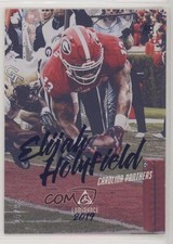 2019 Panini Luminance Rookie Blue 24/99 Elijah Holyfield #156 fm0