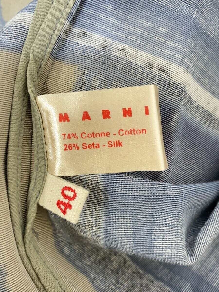MARNI◆トップス/40/コットン/BLU/総柄/HACAMAC94B00TCE72-MDB92 MARNI Other Tops 40 Cotton Blue Total Pattern