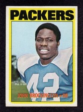 1972 Topps #85 John Brockington Green Bay Packers Football ROOKIE Card VG/EX. rookie card picture