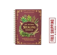 The Natural Healing Handbook, Spiral-Bound Guide for Herbal Remedies and Natural