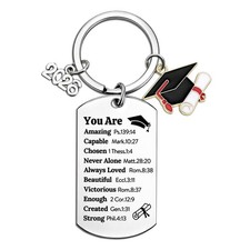 2026 Graduation Gift for Her Him Girls Boys, Class of 2026 Keychain Graduatio...