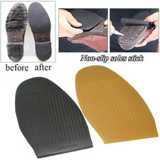 Anti Slip Rubber Glue on Shoe Boot Sole Pads Replacements 3 Colors NEW