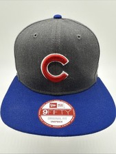 New Era 9FIFTY Basic Snapback Hat Cap Heather Graphite  Blue Adult MLB