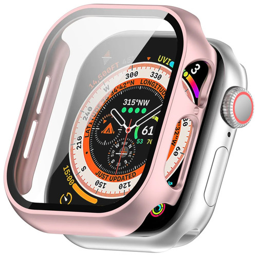 Futerał ochronny + szkło do smartwatcha 10 46mm Bizon Case Cover Etui Jasnoróżowe - Zdjęcie 4 z 8