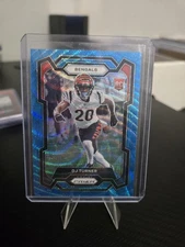 2023 PANINI PRIZM DJ Turner BLUE WAVE   ROOKIE RC BENGALS /199