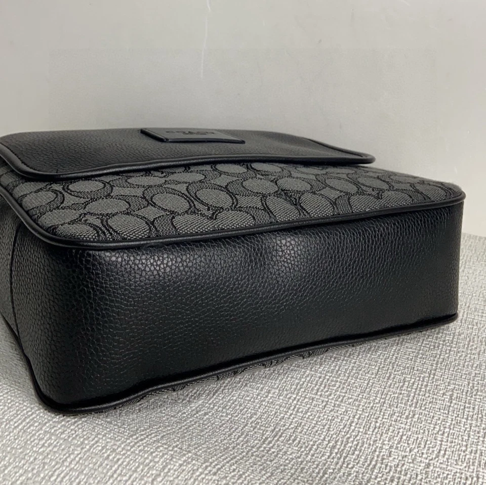 Новый тренер мужской темно-синий Sprint карта 25 подпись Jacquard и кожаная сумка CE534 - Изображение 4 из 4