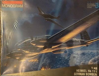 Monogram 1/48 Heinkel He 111 German Bomber Model Kit 5509 NIB Sealed