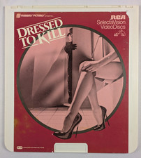 Dressed To Kill 1980 Horror - RCA Selectavision CED Disc - Great Movie Artwork