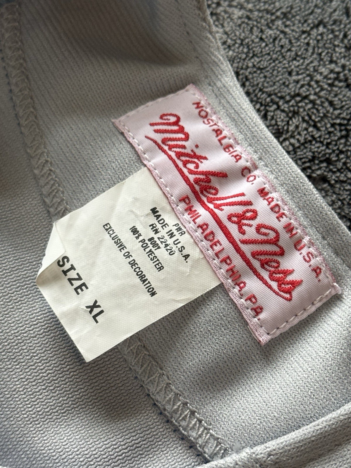 Willie Mays 1973 New York Mets Mitchell & Ness Jersey Size XL Willie's Estate R - image 4
