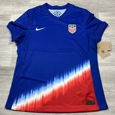 Nike Women’s Medium Blue USA 2024 USWNT Away Stadium Soccer Jersey FJ4327-417