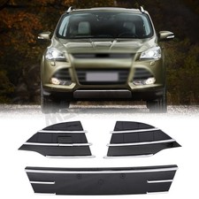 Fits For 2013-2016 Ford Escape Front Bumper Grill Fog Light Cover Trim 3pcs