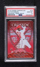 2018 Chronicles Crusade Ruby Wave Prizm /199 Victor Robles #16 PSA 10 GEM MT n0c
