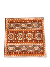 Red Orange Embroidered Square Boho Pillow Case Cover Bohemian