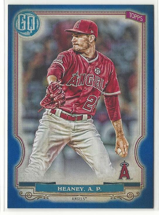 2020 Topps Gypsy Queen Andrew Heaney Blue Border Parallel #/150 Angels #274