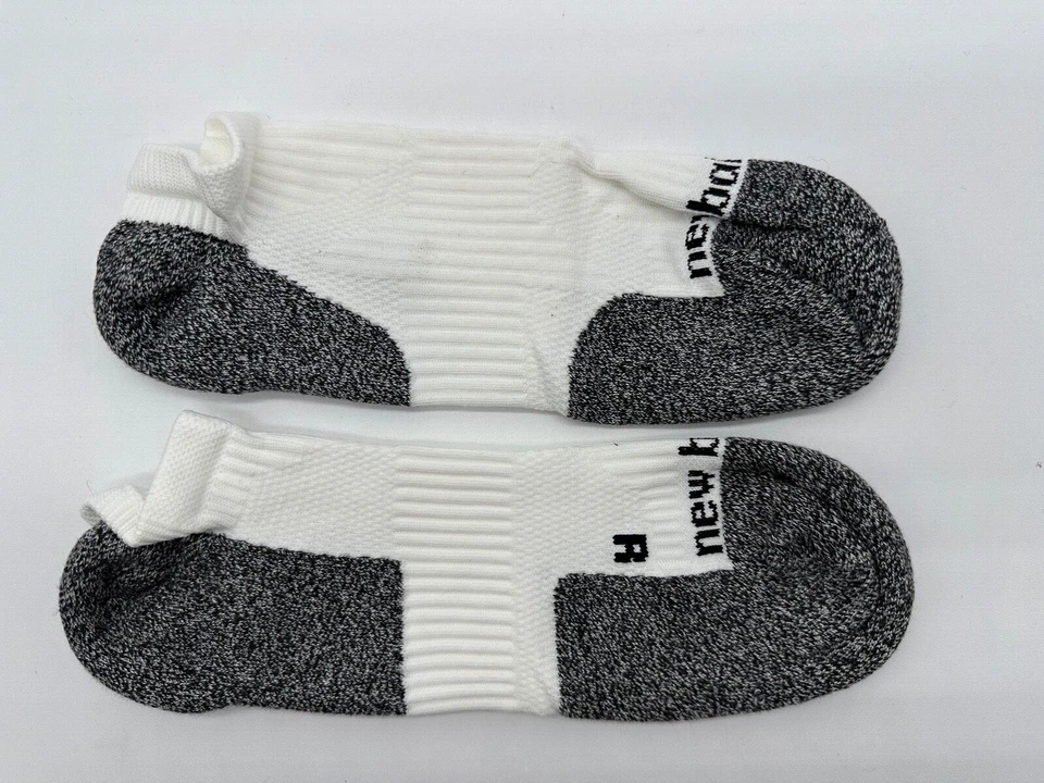 CALCETINES NEW BALANCE AMORTIGUACIÓN ESTRATÉGICA CORTE BAJO LENGÜETA TALLA L HECHOS EN EE. UU. HOMBRES Foto 2 de 4