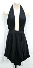 Nasty Gal black dress size small RN#136949 100% cotton zip waist 