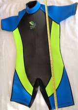 IST Shorty Children Size LG Black Blue Yellow Neoprene ll 3 mm