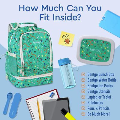 With Detachable Lunchbox Bentgo Kids Prints 2-in-1 Backpack