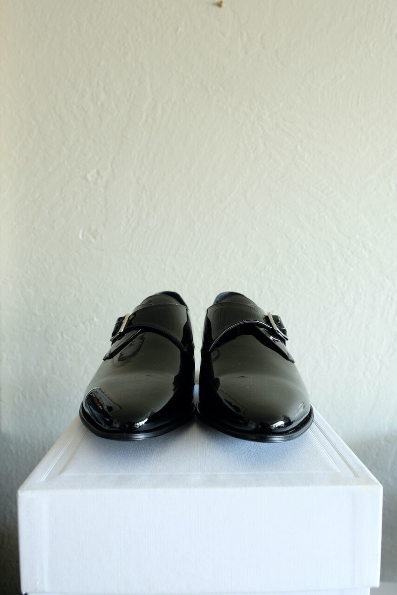 Celine Single Buckle Patent Leather Derby Shoes Hedi Slimane Saint