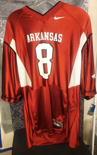 Nike-Men's Maroon Arkansas Razorbacks #8 Jersey size L