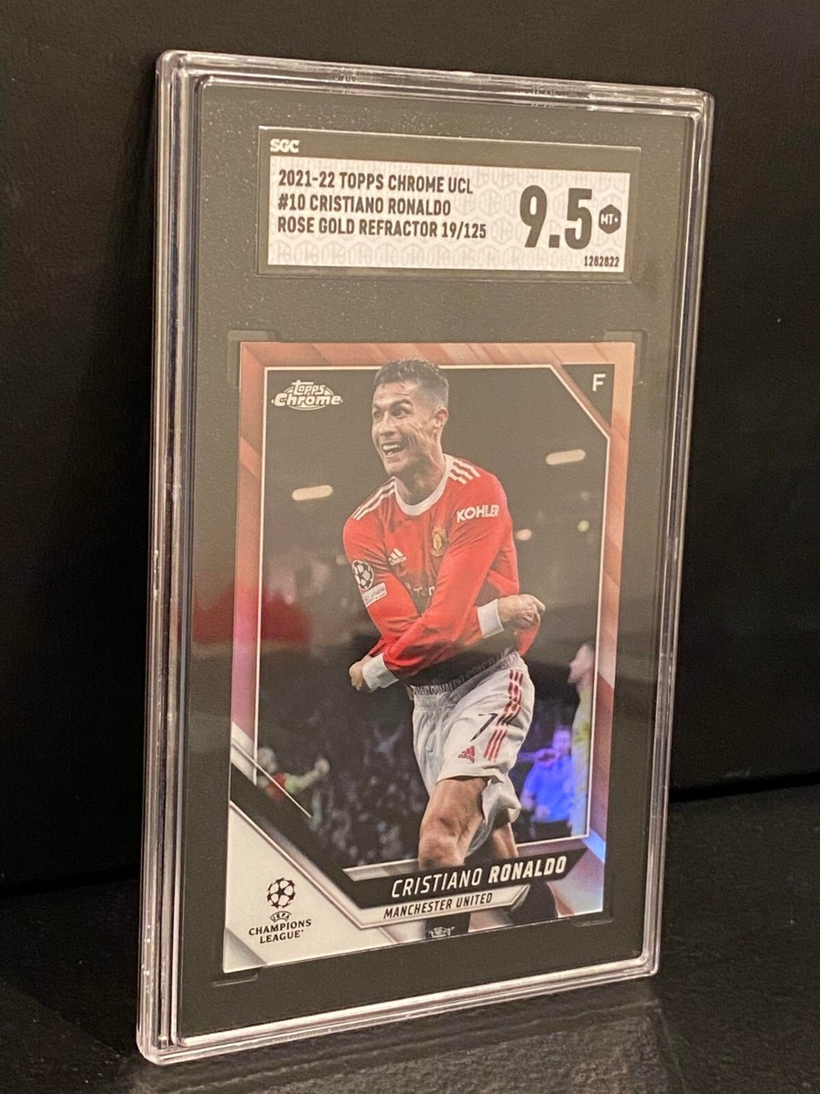 2021-22 Topps Chrome UCL GOAT Cristiano Ronaldo #10 Rose Gold
