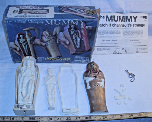 MPC THE STRANGE CHANGE MUMMY MONSTER FIGURE MODEL KIT BUILT UP 1975 ...