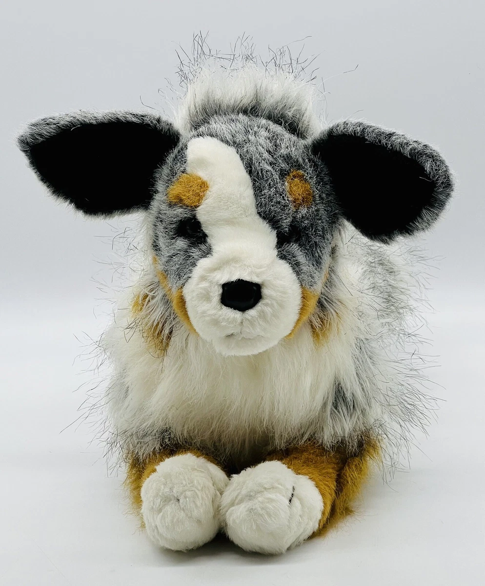 Douglas Sinclair Australian Shepherd Plush Puppy Dog Stuffed Animal 14 inch