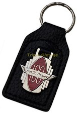 Austin-healey 1004 Car Key Ring Fob - Leather And Enamel