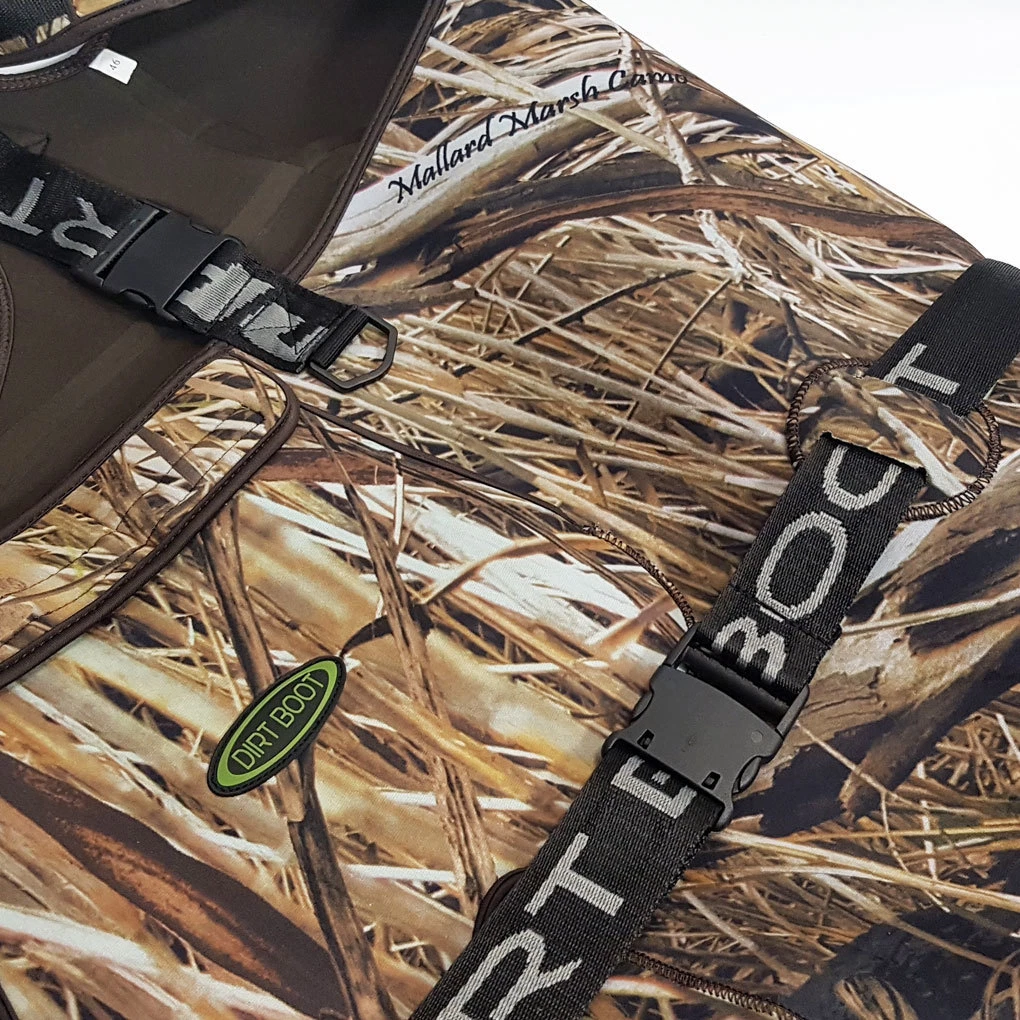 Vadeadores de pecho de neopreno camuflaje Dirt Boot Mallard Marsh 100 % impermeable