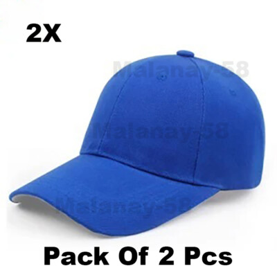 Plain Casual Travel Cap 6 Panel Curved Baseball Golf Sun Visor Adjustable Cap 2X