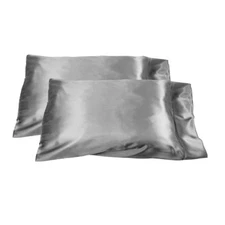 2pc Brand New Queen / Standard Size Silk~y Satin Pillow Case Multiple Colors