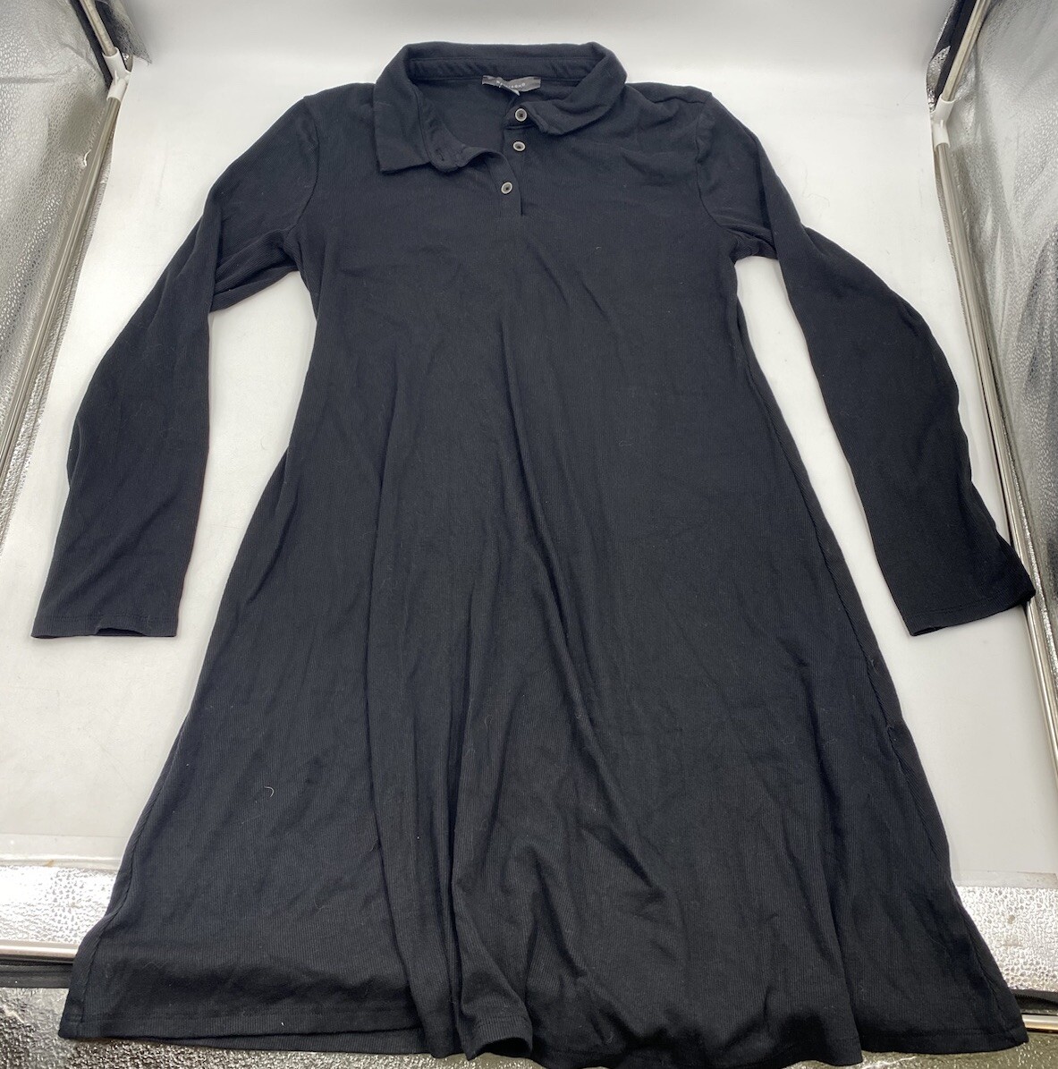 Primark Womens Dress, Long Sleeve, A-Line, Collared, Black, Size 10 - Pre-Owned | eBay Primark Womens Dress, Long Sleeve, A-Line, Collared, Black, Size 10 - Pre-Owned | eBay