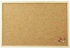 Cork Board Pin Message Notice Board Wooden Frame Office Memo School Pinboard 