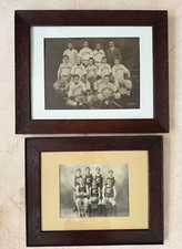 CONY BASKETBALL & CHESHIRE BASEBALL TEAM FRAMED VINTAGE PHOTOGRAPHS CURTISS 1908