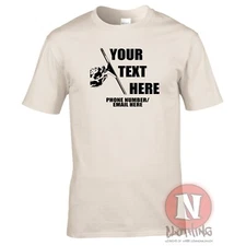 Window cleaner custom t-shirt personalise company work wear customize decor