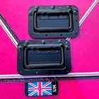 Handles (pair) black Spring Loaded recess Drop Case Handles speakers flightcase