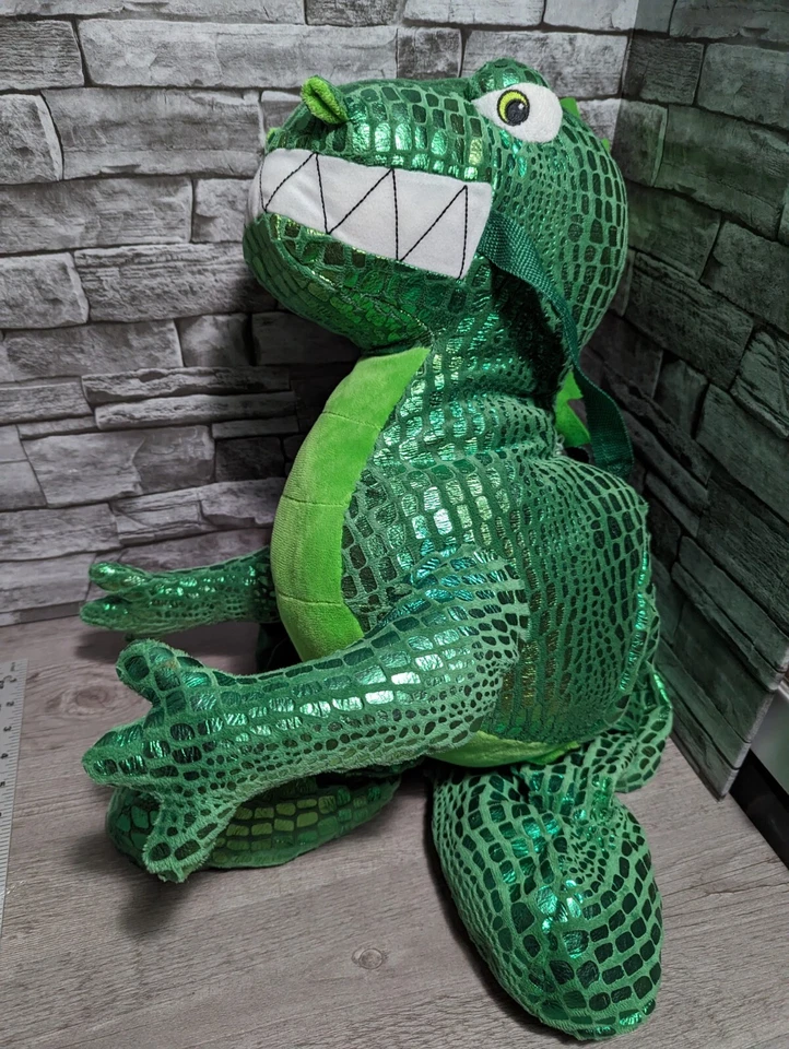 Juguete Disfraz de Halloween Jinete Dragón Dinosaurio 3T Niño Peluche Verde T-Rex Foto 2 de 4