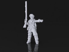 54mm Militia Officer AWI FIW Seven Years War Frontiers Man