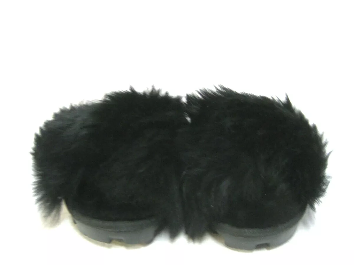 UGG FUZZALICIOUS WOMEN SLIPPER BLACK US 6 /UK 4 /EU 37 /JP 23