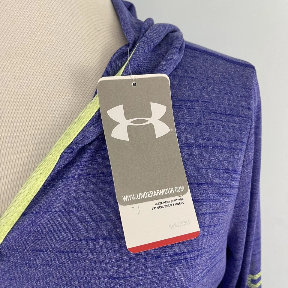 NWT Under Armour Girls Youth XL Long Sleeve Logo T-shirt Hoodie Loose Fit - Image 4 of 4