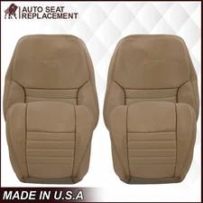 1999 2000 2001 2002 Ford Mustang GT Coupe Replacement Leather Seat Cover In Tan
