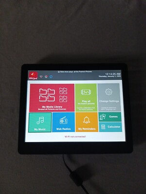 Pix-Star PXT510WR08H 10'' Digital Picture Frame Wi-Fi FotoConnect - Black w/AC