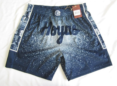 New Men Mitchell & Ness Swingman Gradient Georgetown Hoyas Shorts Sz 2XL (NW56)