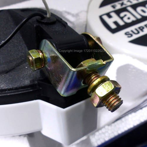 2x 12v Van Rally Sport Giant Round Driving Halogen Spot Lamps Lights+Covers+CP - Picture 4 of 14