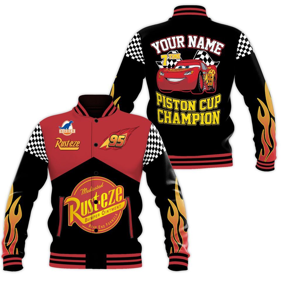 Custom Personalize Lightning Baseball Jacket